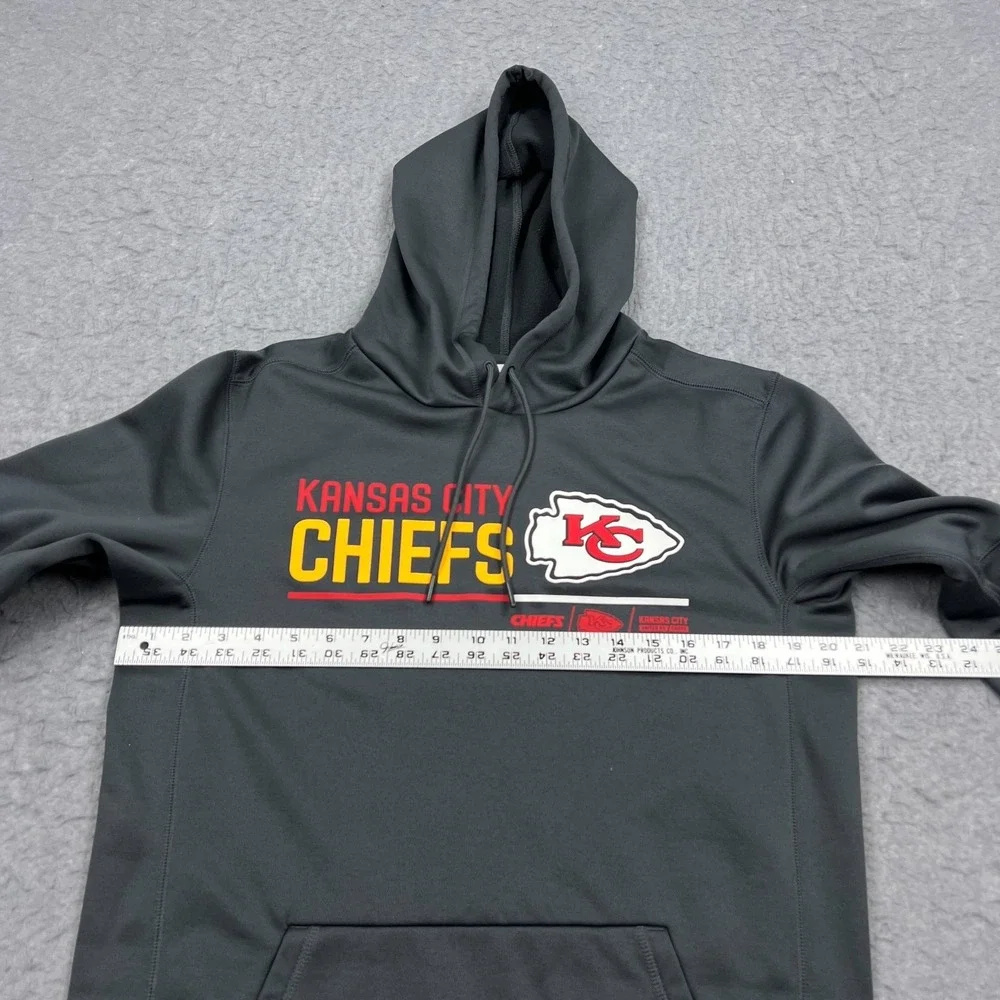 Kansas City Chiefs Nike Hoodie Men's Small Gray NFL Football Pullover Sweatshirt